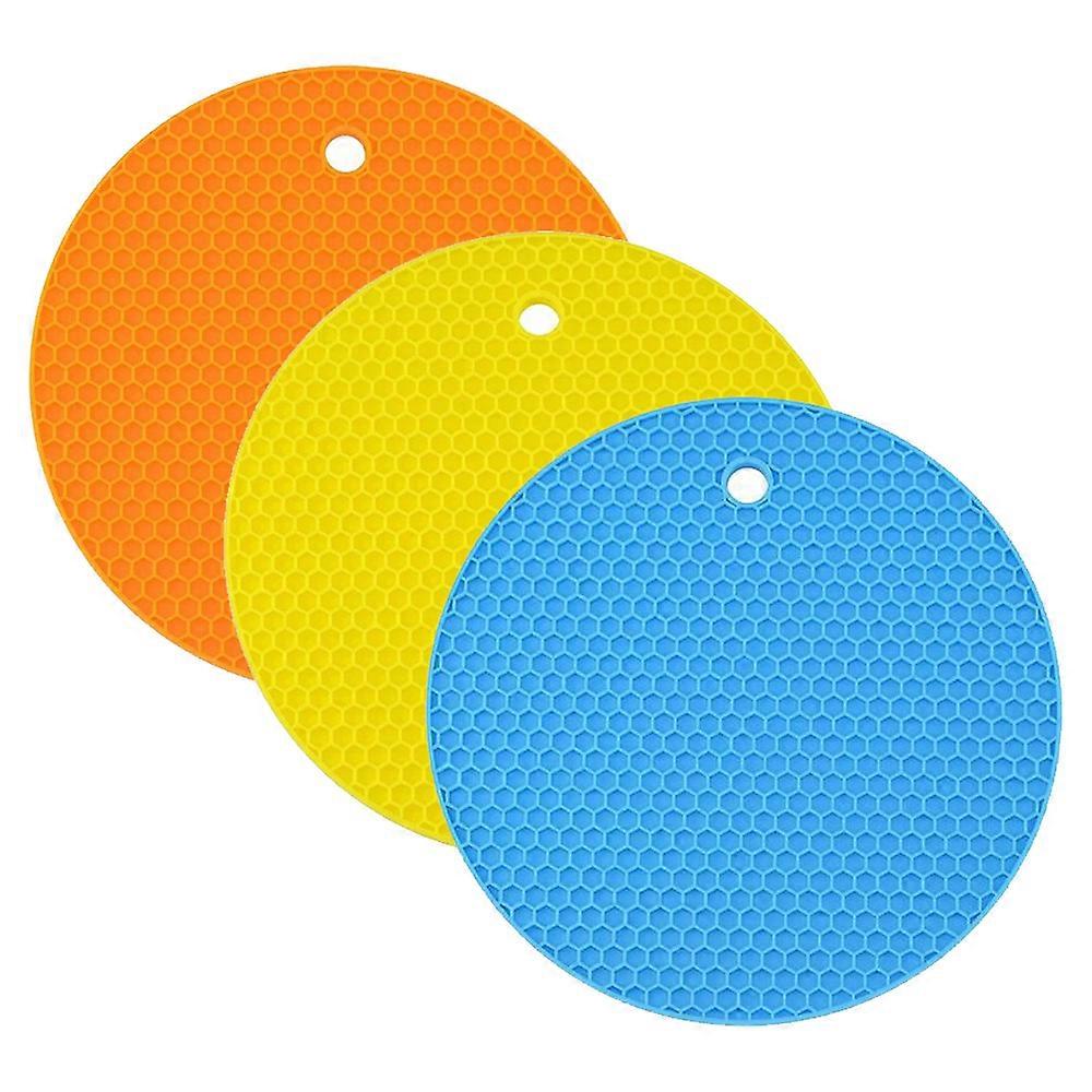 Silicone Heat Insulation Pad, Round Kitchen Coasters