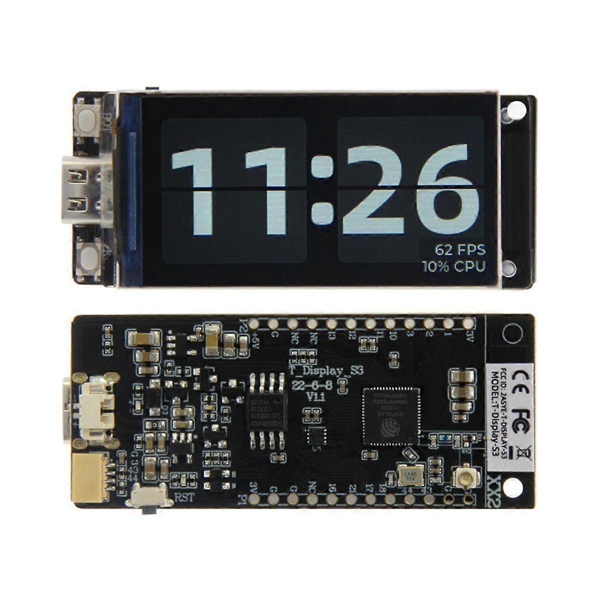 T-Display-S3 1.9-Inch LCD Development Board with Case for Nerd Miner Bitcoin Solo Lottery Miner BTC