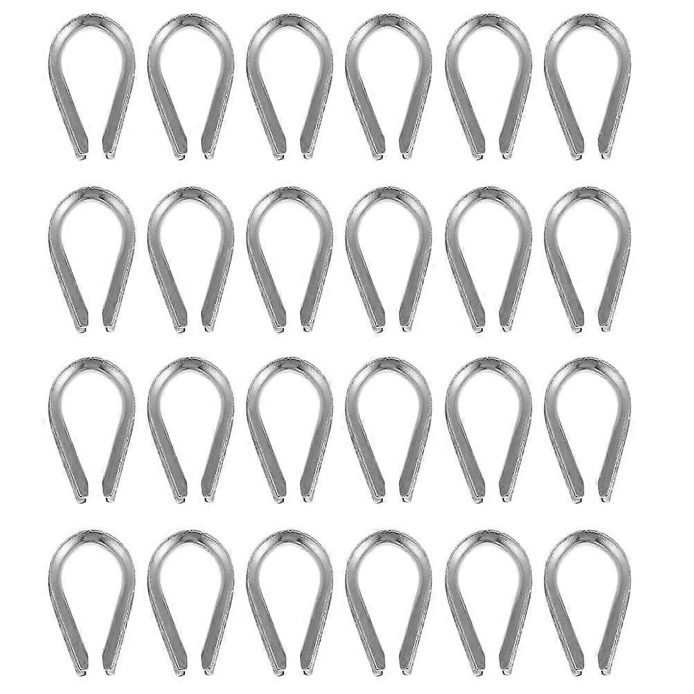 30pcs Rope Thimbles 304 Stainless Steel Thimbles Wire Rope Rigging Thimbles Triangular Rings