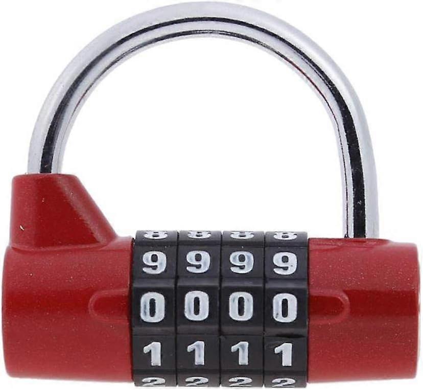 Resettable 4 Digit Combination Padlock for Gym Locker, Outdoor