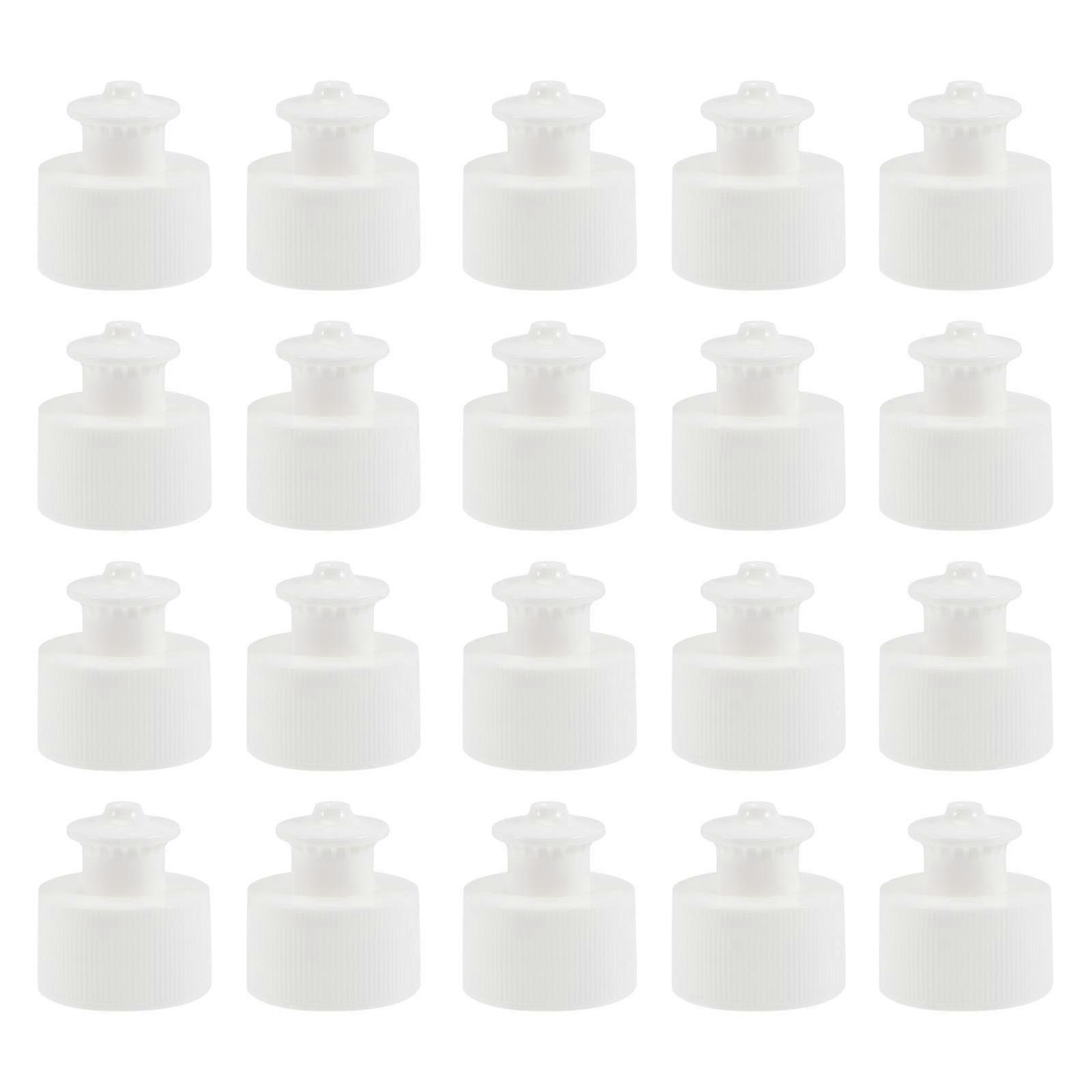 40 Pcs Plastic Bottle Caps Water Bottle Replacement Tops Push Pull Caps Bottles Push Pull Replacement Caps Push Pull Screw Caps