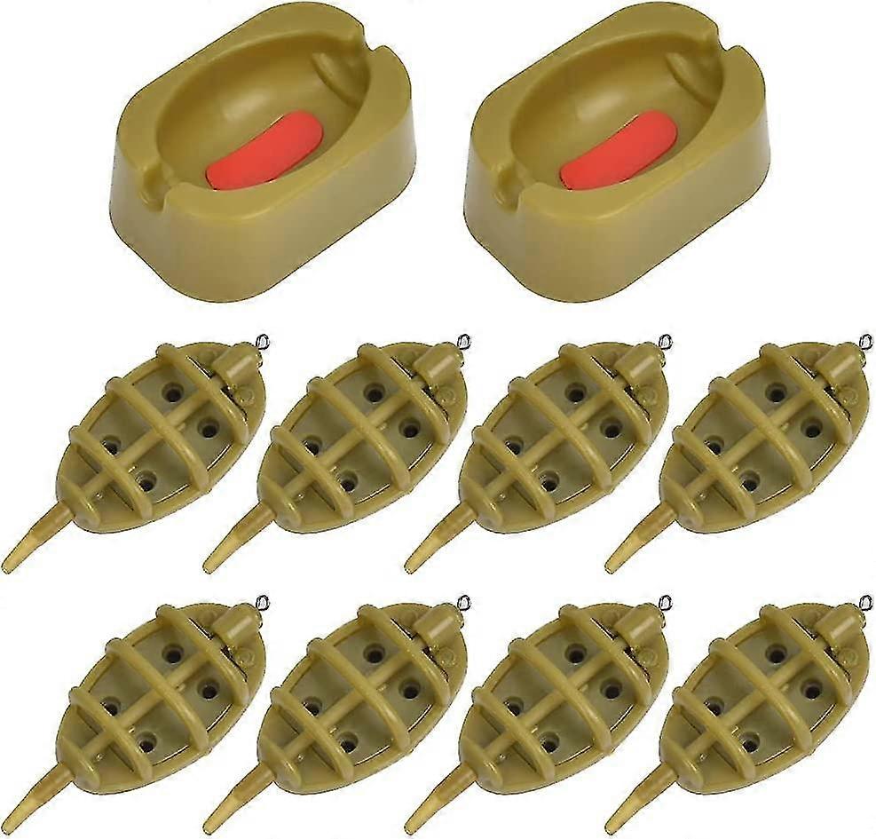 Fish Inline Feeder With Quick Release Mold With Heavy Baited Plumb Used For Most Kinds Of Fish Bait Support Tools Bait Accessories 15g 20g 25g 35g 30g