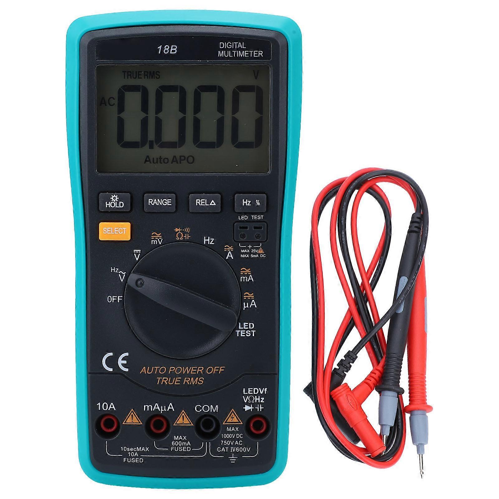 Digitaler Multimeter-Tester mit verzögerter Hintergrundbeleuchtung Hochpräziser elektrischer Voltmeter-Tester mit Überlastschutz