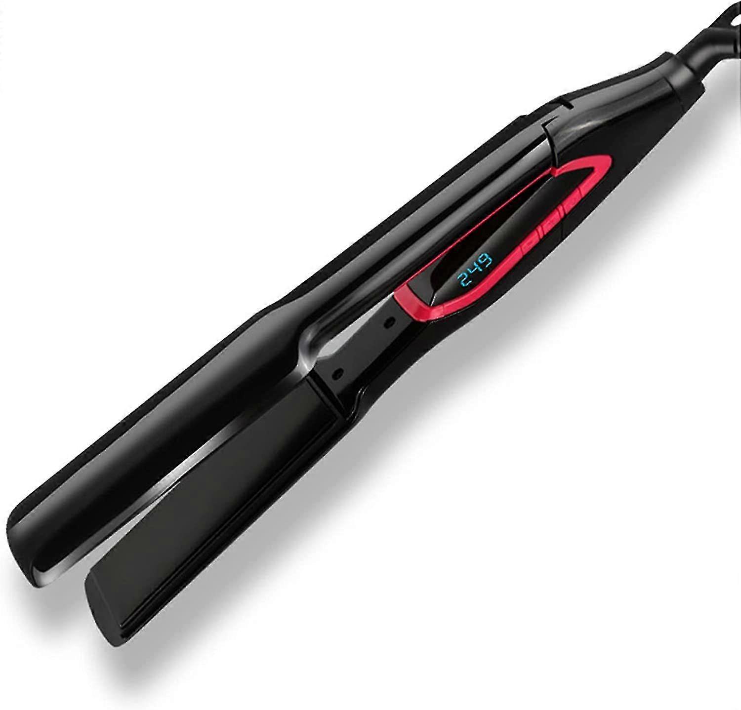 Intelligent temperature control for hair straighteners, LCD anionic splint(White)