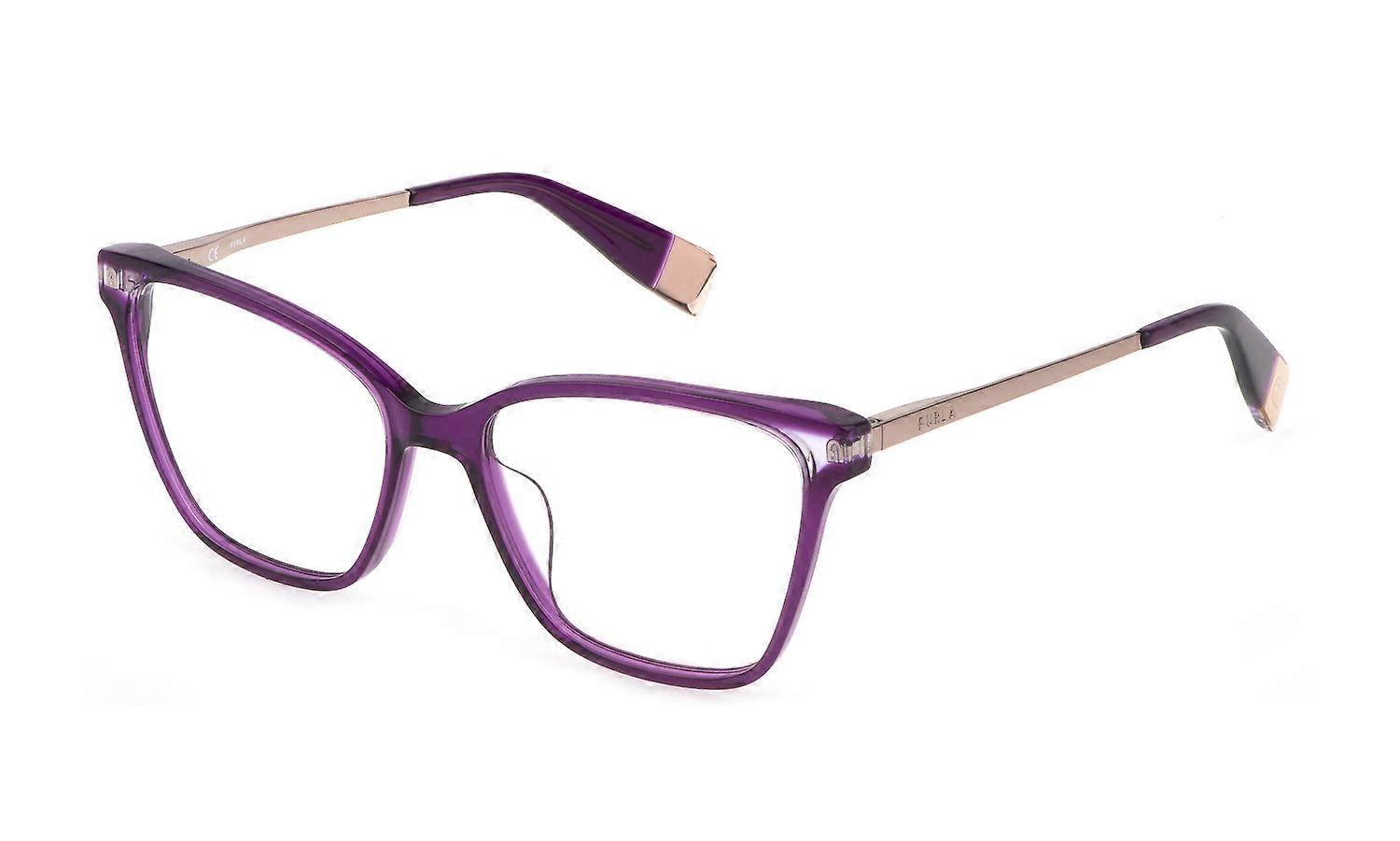 Eyewear Frames Furla VFU581 0U55 VIOLA SCURO Transparent LUCIDO 54/16/135 WOMAN