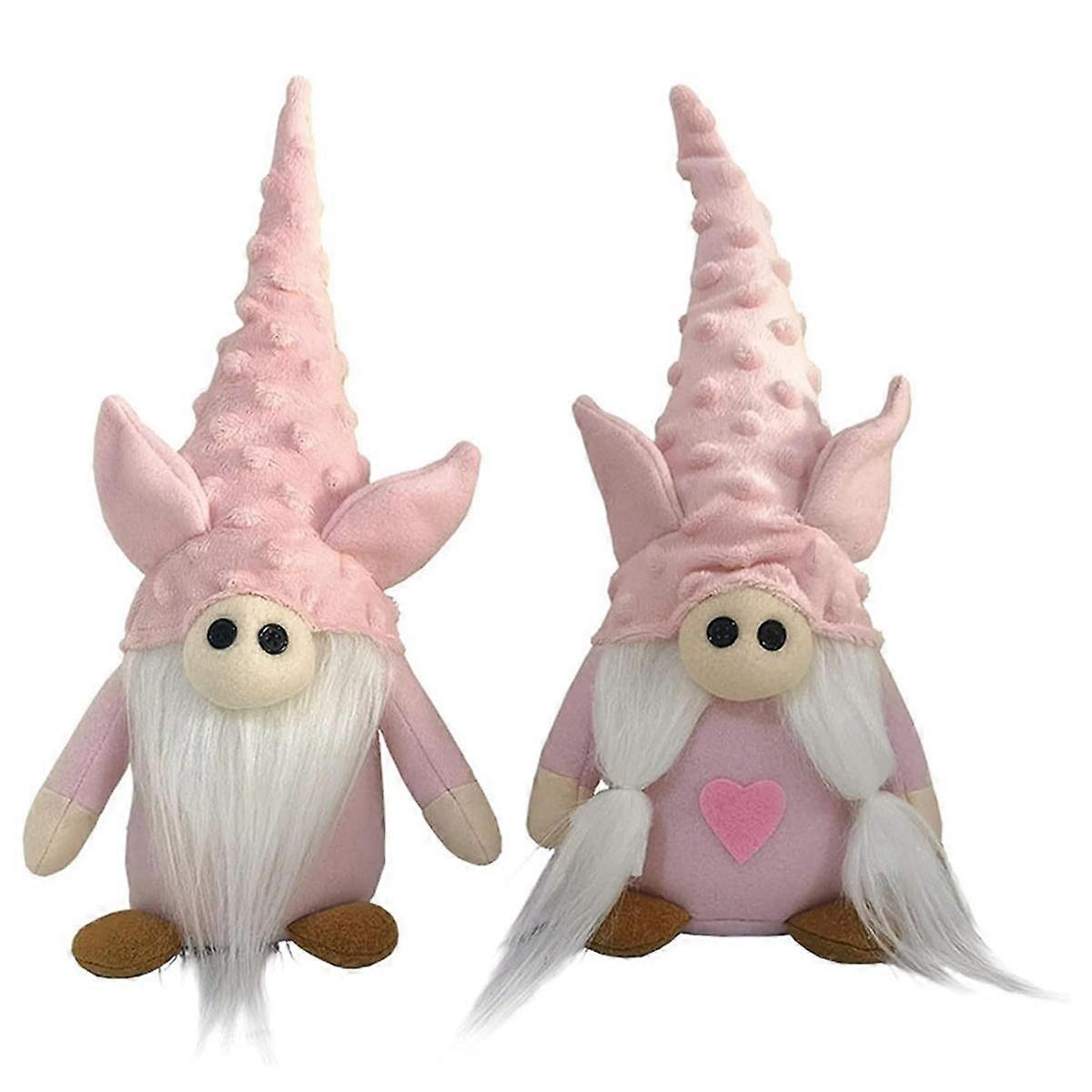 Gnomes Plush Dolls, Plush Pig Doll, Handmade Decoration Faceless Doll Pink Dwarf Figurine, Home Des