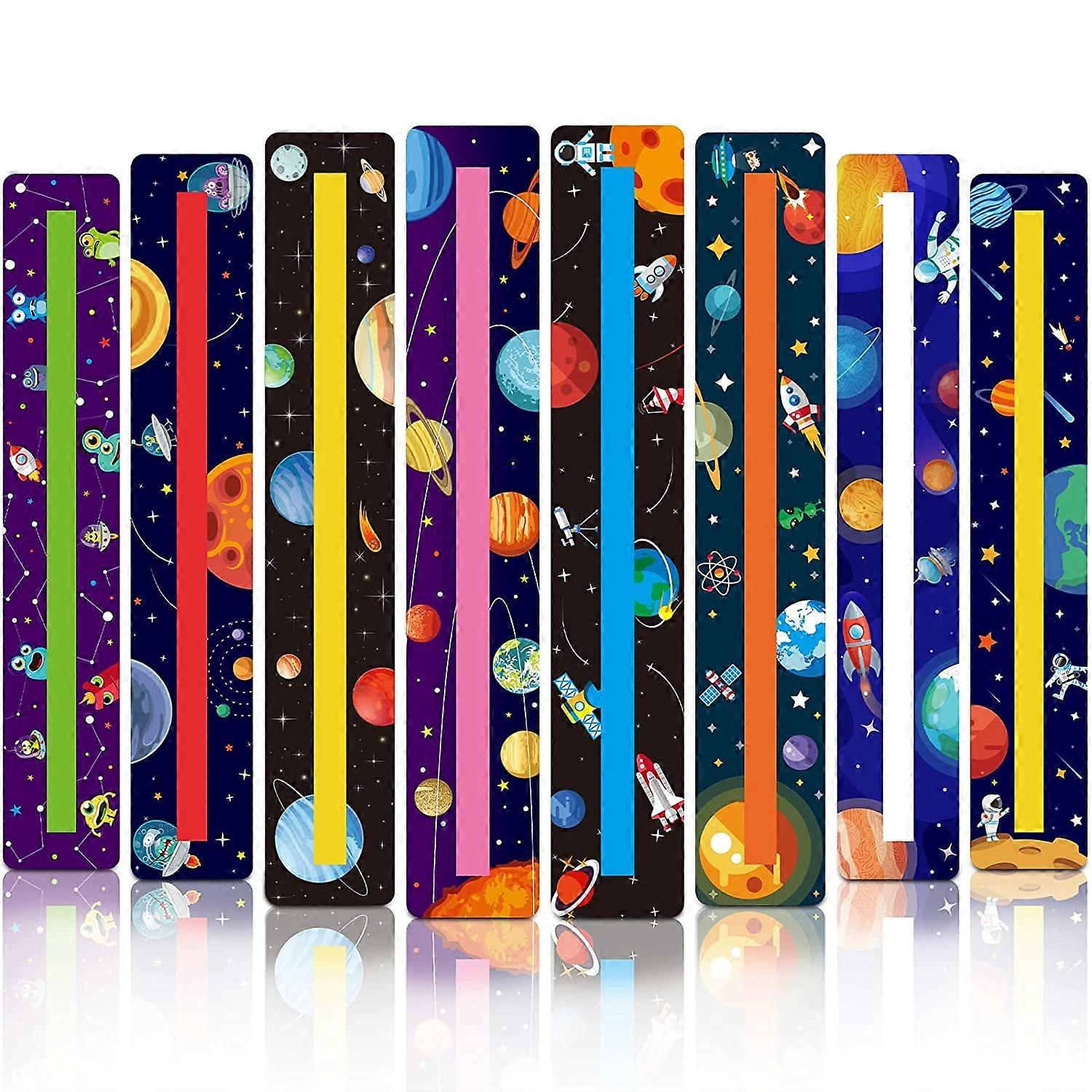 16Pcs Guided Reading Strips Sentence Strips for Kids Overcoming Dyslexia Colored Highlighter Bookma