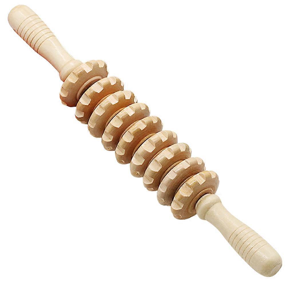 Wood Massager Roller Handheld Massage Trigger Point Muscle Release Roller Stick Massager