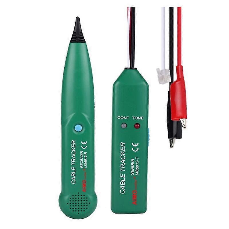 Network Cable Tester Professional Network Cable Measurement Table for Phone, Cable Tracker, Line Finder, Green