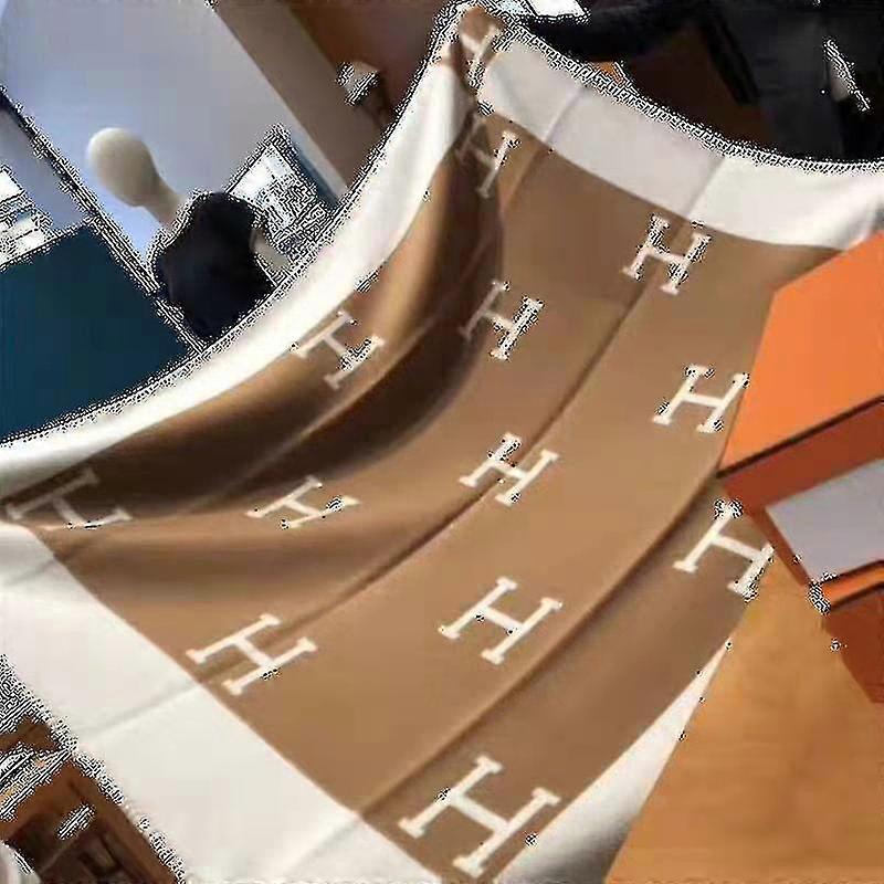 Coperta S Lana Artificiale Cashmere Caldo Tiro Divano Coperta Shaw Caffè