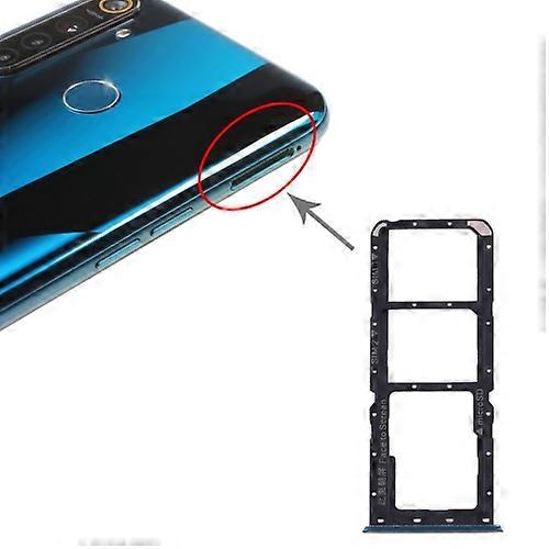 For OPPO Realme 5 Pro / Q SIM Card Tray + SIM Card Tray + Micro SD Card Tray