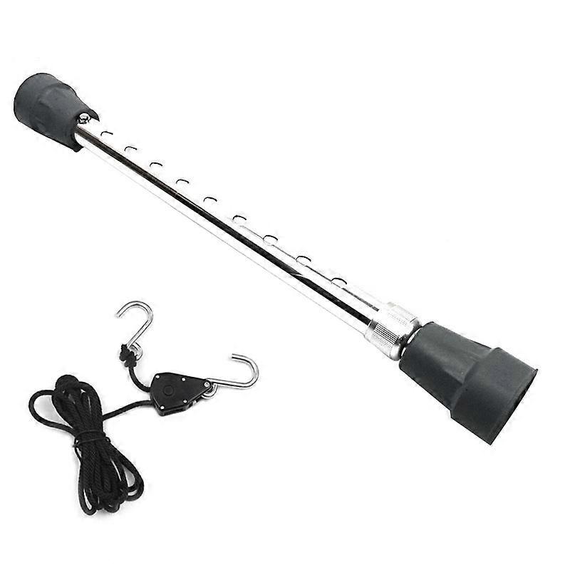 Aluminum Alloy + Nylon Support Bar Tool Rope Set Dent Repair Auxiliary Tool Hood Support Bar Silver