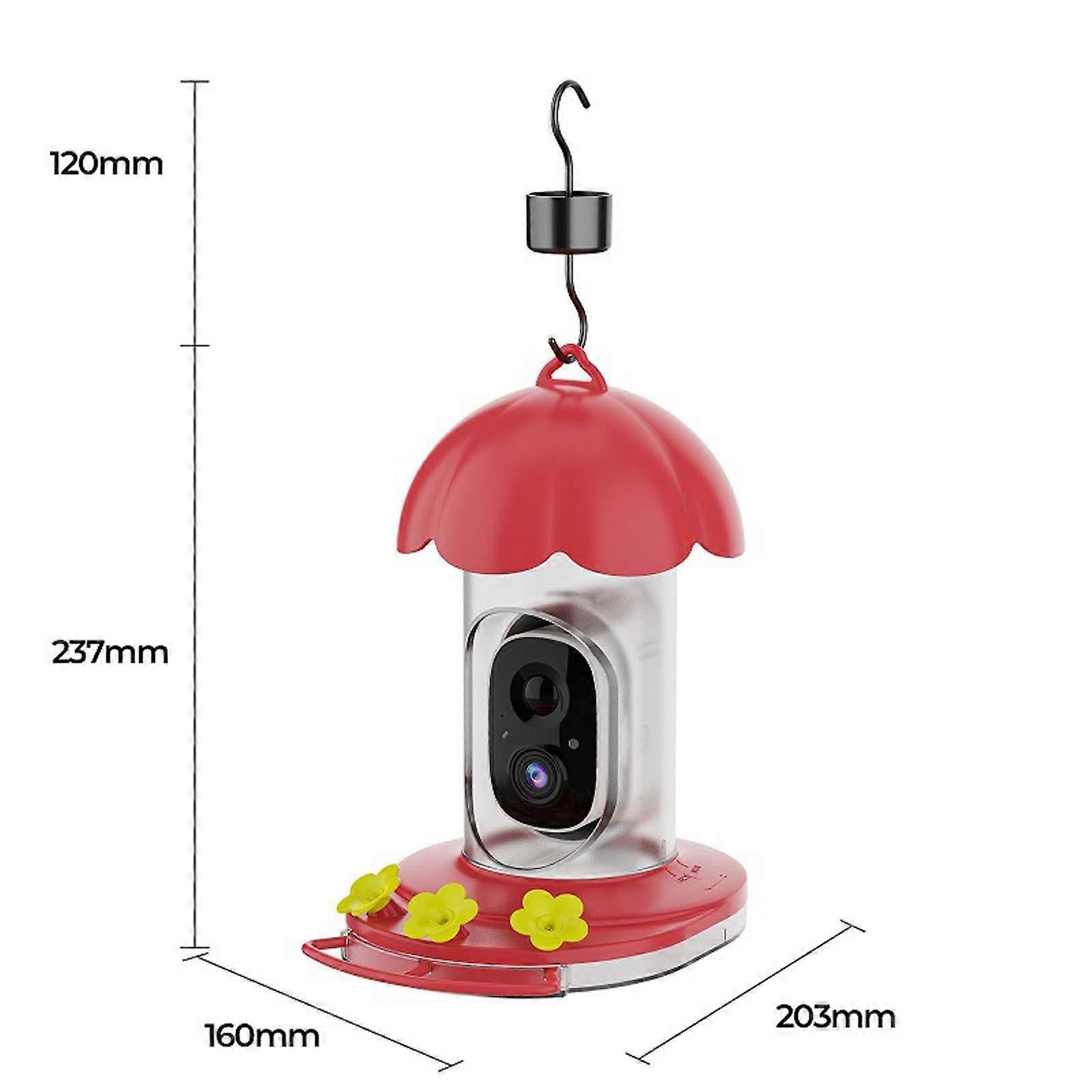 Hummingbird Feeder Bird Feeder Intelligent Camera Outdoor Bird Watching Camera Recorder