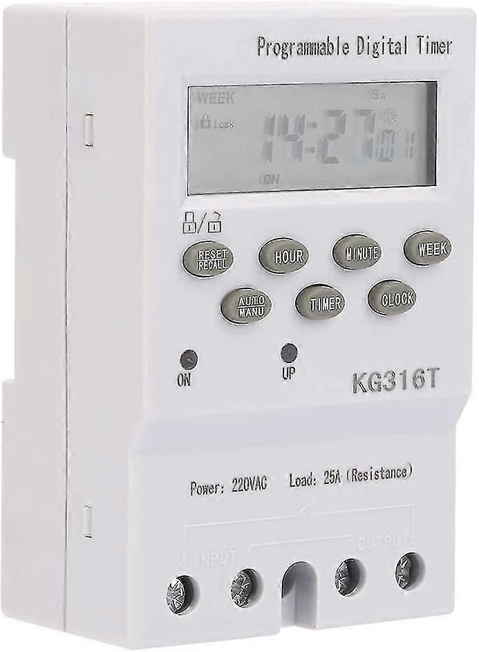 Kg316t 220v Microcomputer Time Switch Digital Timer Switch Microcomputer Time Control Switch Automatic Programm Digital Timer Switch