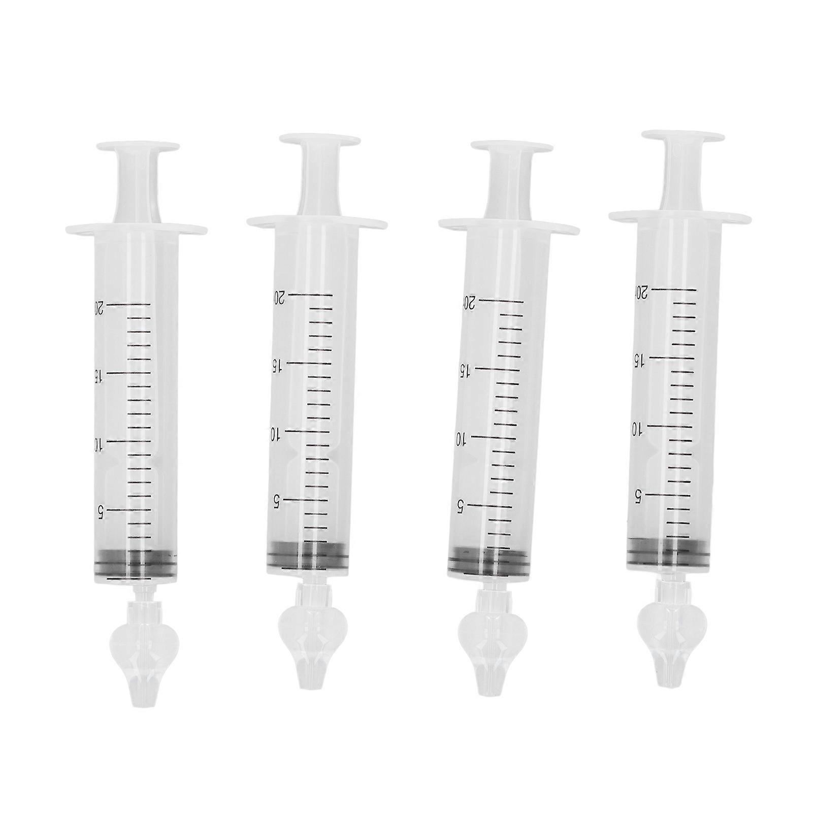 4pcs 20ml Baby Nasal Aspirator Syringe Professional Portable Versatility Infant Nose Irrigator