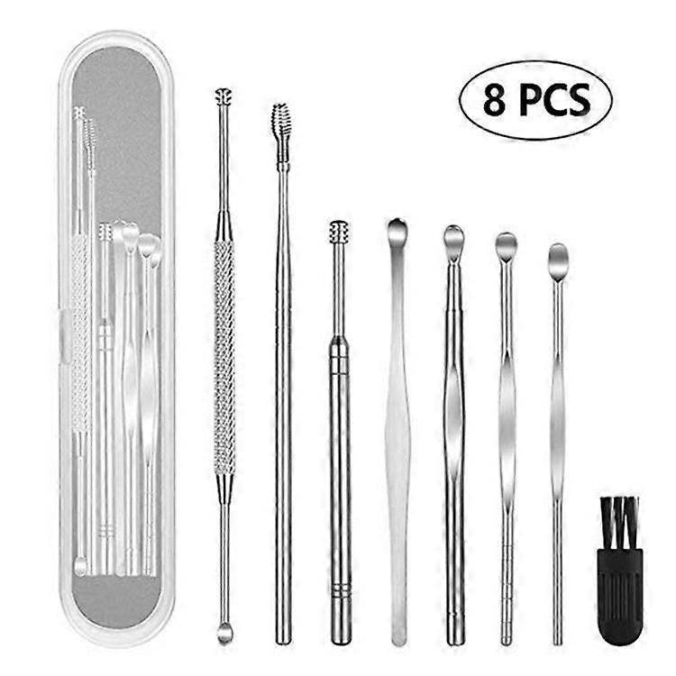 8pcs Ear Cleaning Set Ear Care Tool Portable Excellent Workmanship