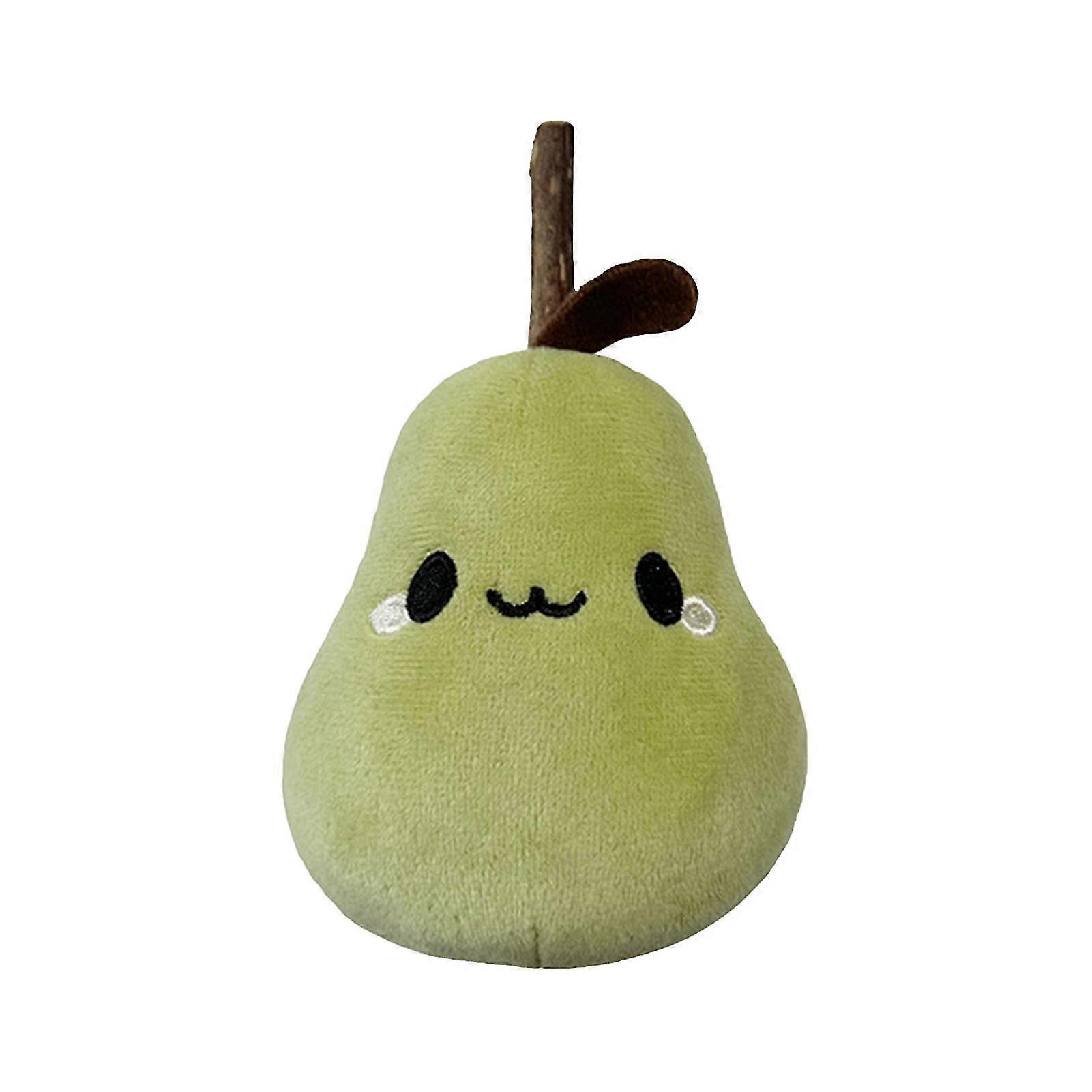 Cat Toys Plush Onion Lemon Pear Catnip Chew Toy with Silver Vine Sticks Relieves Anxiety Stress Teeth Cleaning Grinding Dental Toy
