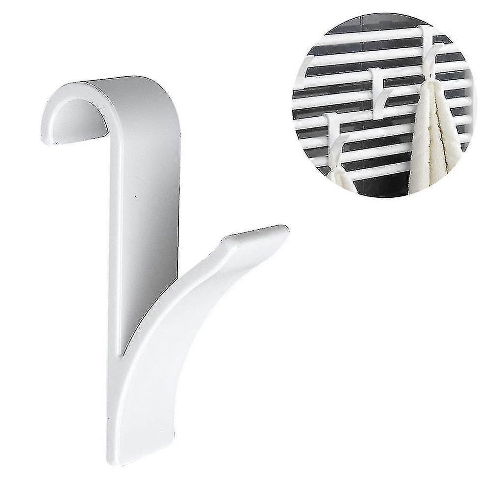 Radiator Hooks, 6pcs Clear Hook Hanger For Heated Towel Rail Plastic Towel Rail Radiator Hooks For Tubular Bath Crook Grab