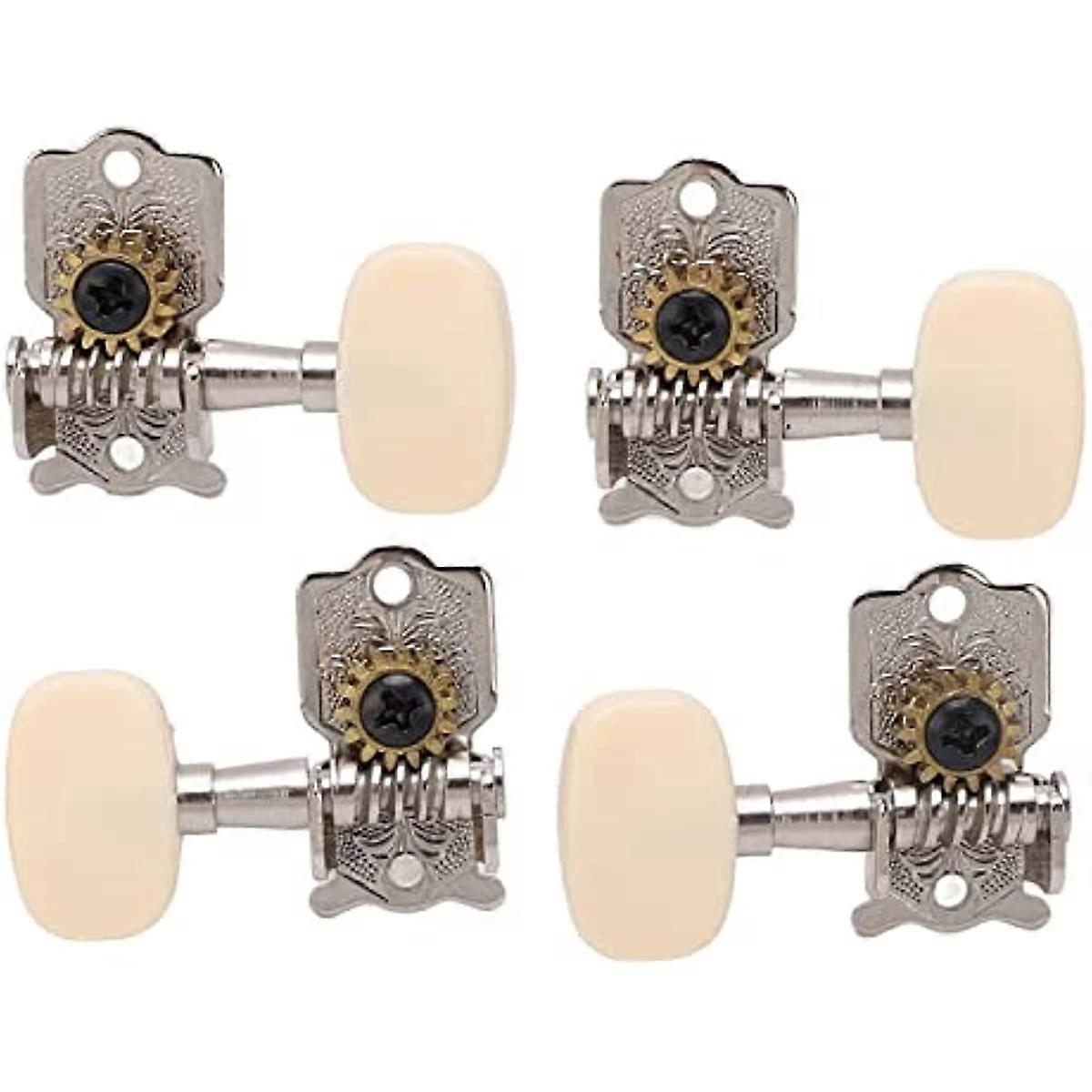4Pcs 2 Left 2 Right Guitar String Tuning Pegs Machine Head Tuner Key Set Performance Accessory