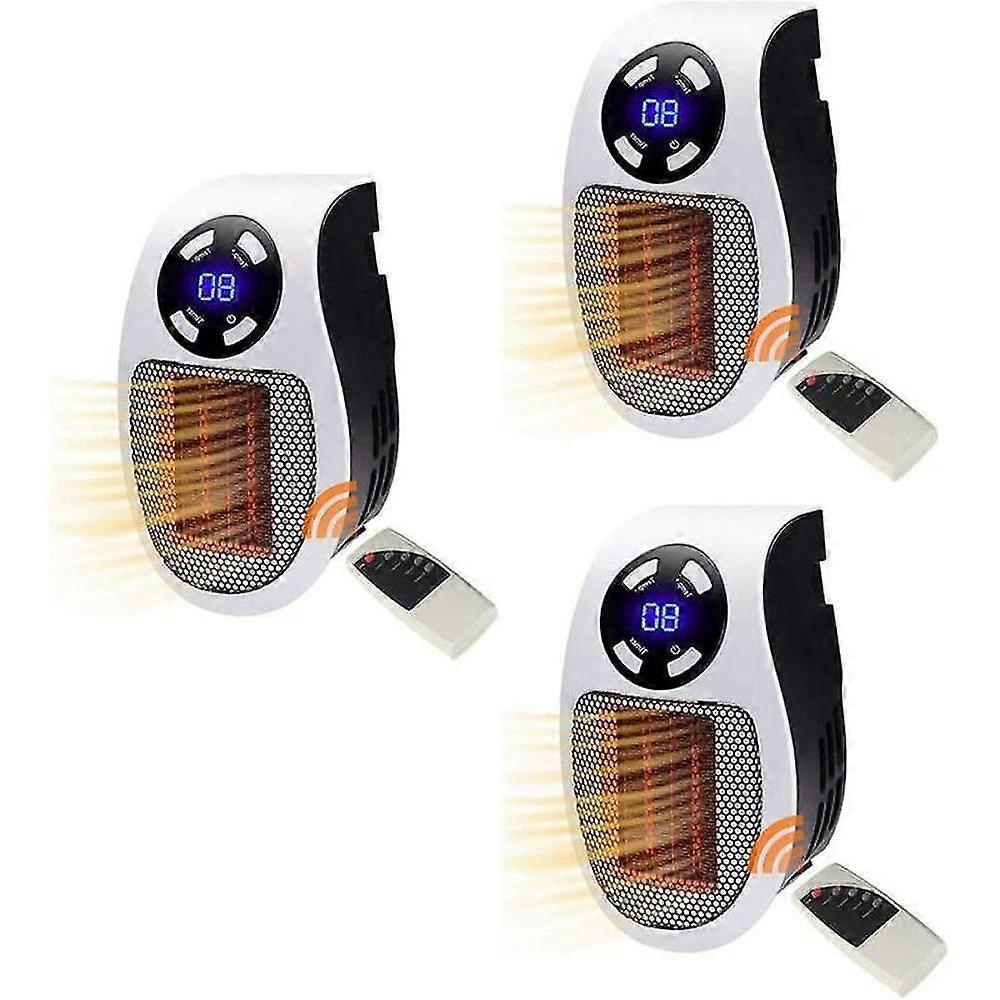 Plug-in Heater, Experiments Heater Pro X, Ceramic Fan Heater, Small Electric Heater With Remote Control, Overheating Protection For Bedrooms QED