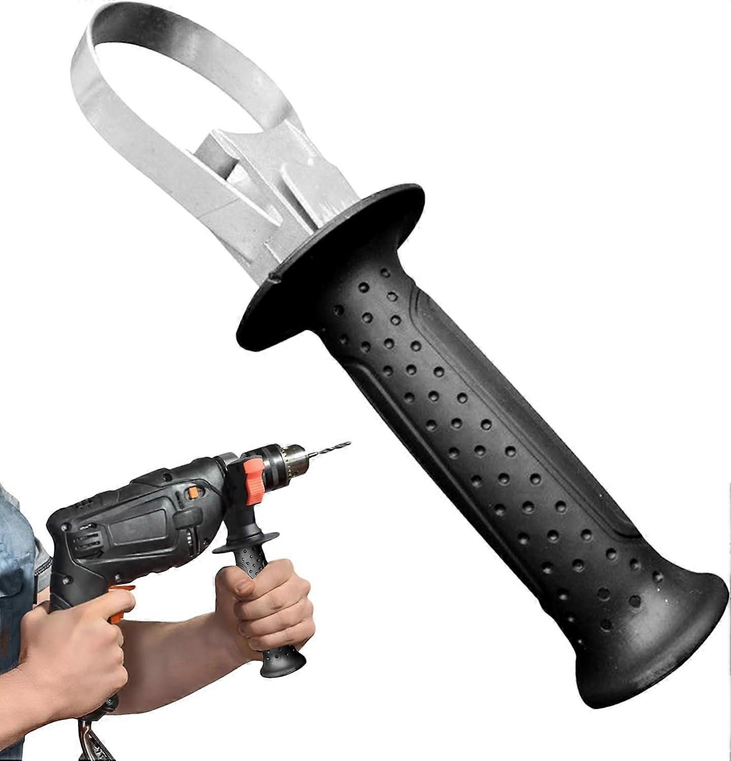 Hammer Front Handle,60-65mm Drill Replacement Auxiliary Hammer Handle Tools - Ergonomic Auxiliary Hammer Handle Adjustable Side Front Handle Grip