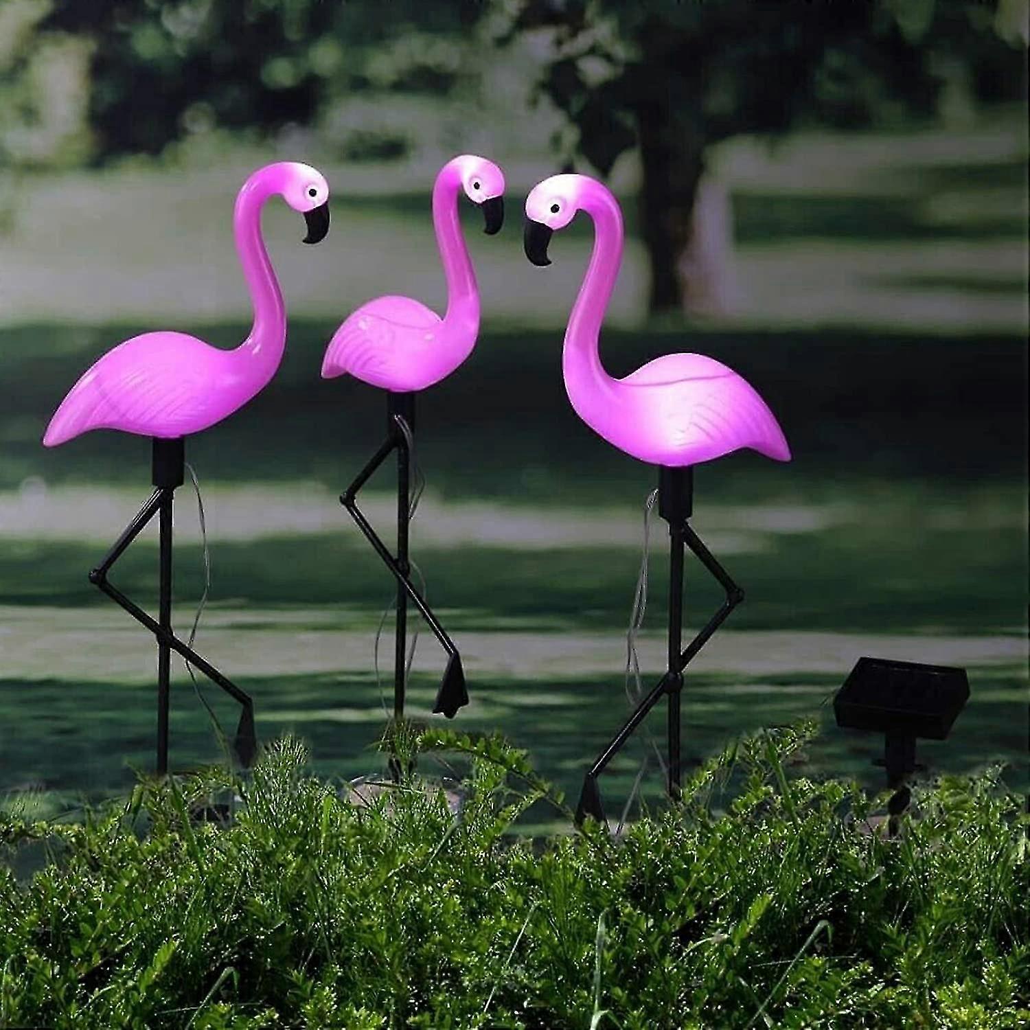 Outdoor Solar Lights,  Pack Flamingo Garden