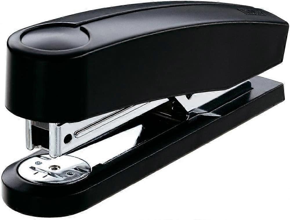 2 Stapler (25 Sheets, Metal Stapler with Plastic Top, Including 200 Staples), Black