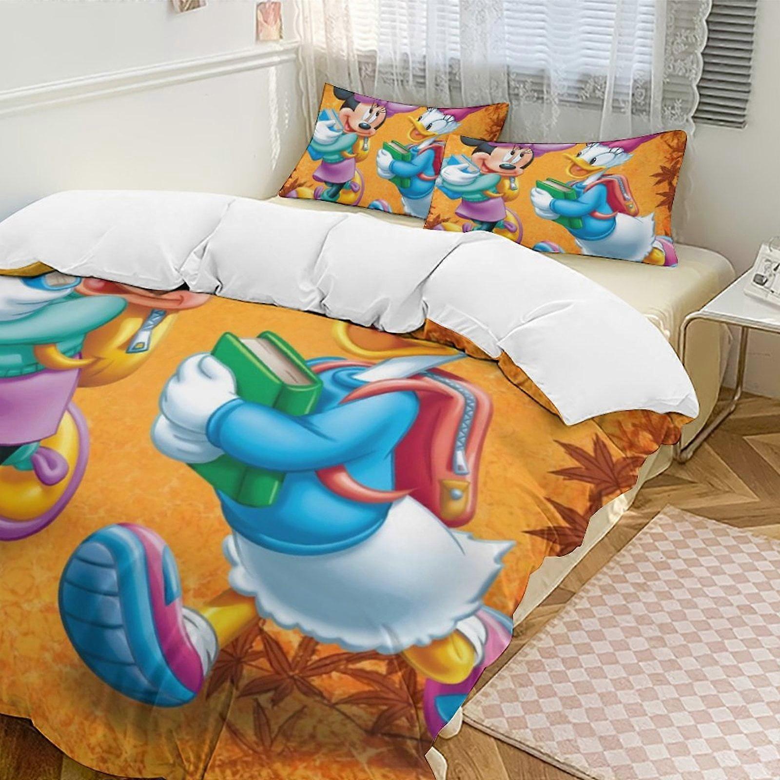 v4234  Bed Sheets Bedding Minnie MouseCartoon Collection 3-Piece Comforter Set, Personalized Bedding Decor for Kids And Teens  Bed Sheets  yuq4234