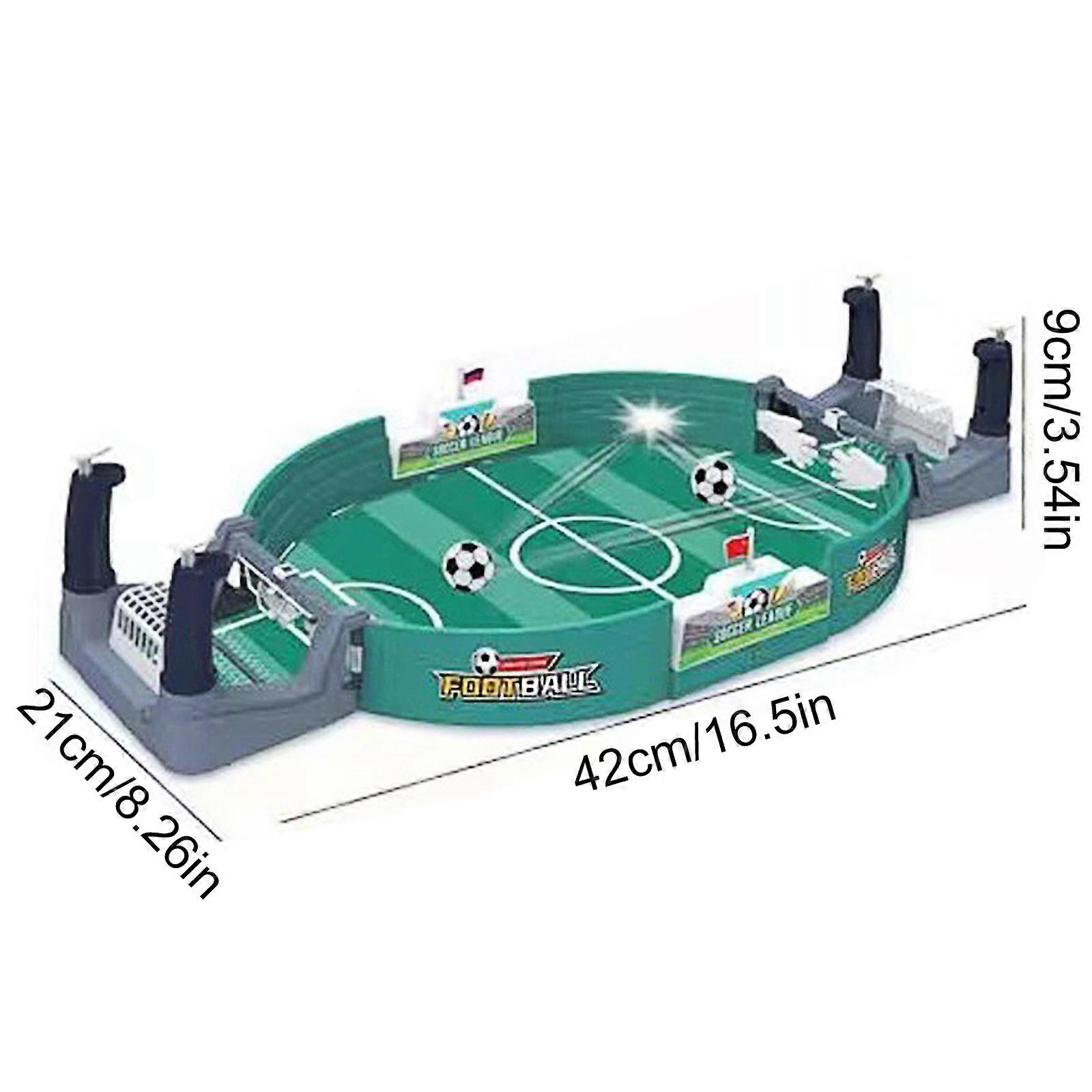 27" Wooden Tabletop Football Game - Large Table Soccer For Kids & Adults - GRYSTALS GA27