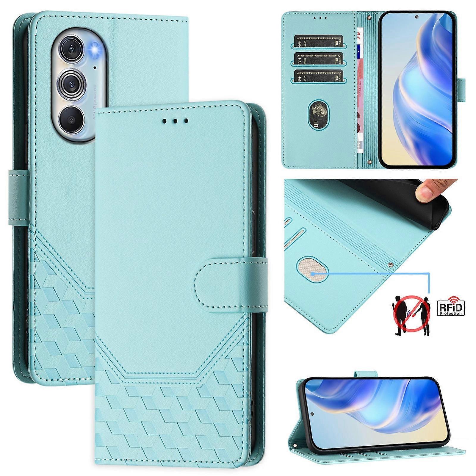 RFID Leather Case For Motorola Edge X30 / Edge 30 Pro