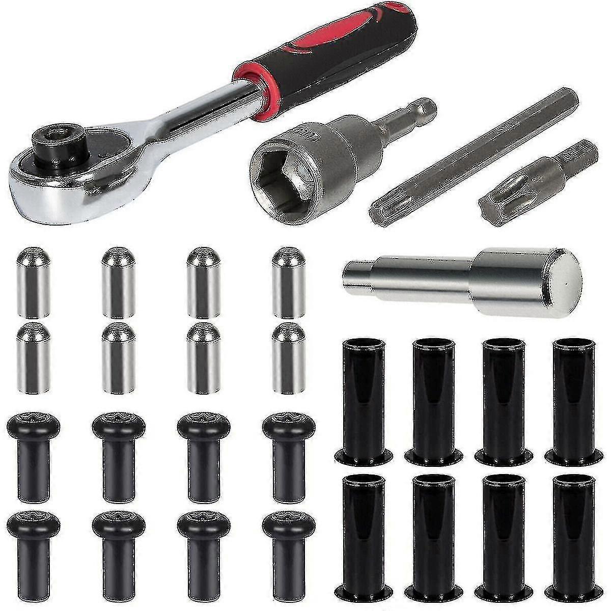 Dørpinneguide, hengselmuttere, for Jeep Wrangler Jk Jl 2007-2020