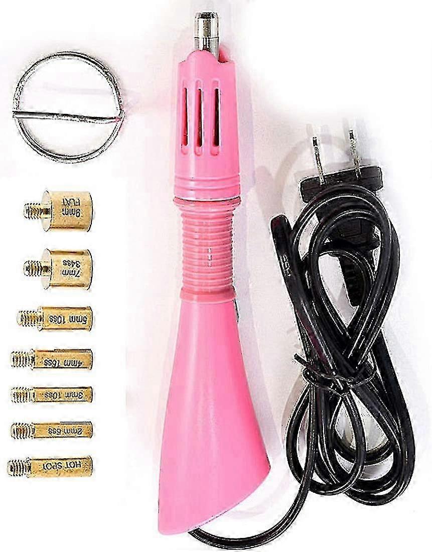 Hotfix Rhinestone Applicator Tool,rhinestone Setter Heat Applicator Wand,7-in-1 Hot Fix Rhinestone Applicator Wand Setter Tool Kit With Support Stand
