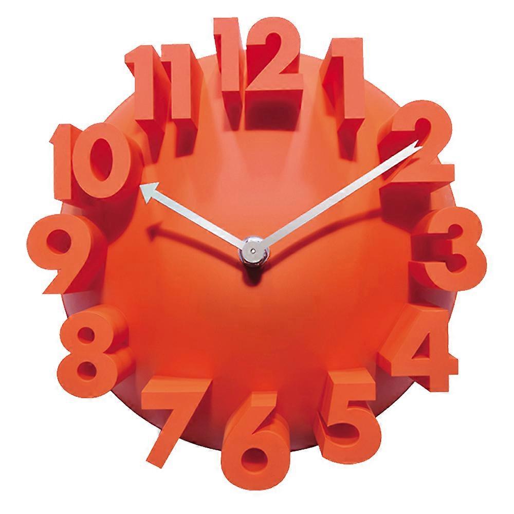 3D Wall Clock, Modern Digital Clock Modern Round Clock Is Suitable For Home Use. White