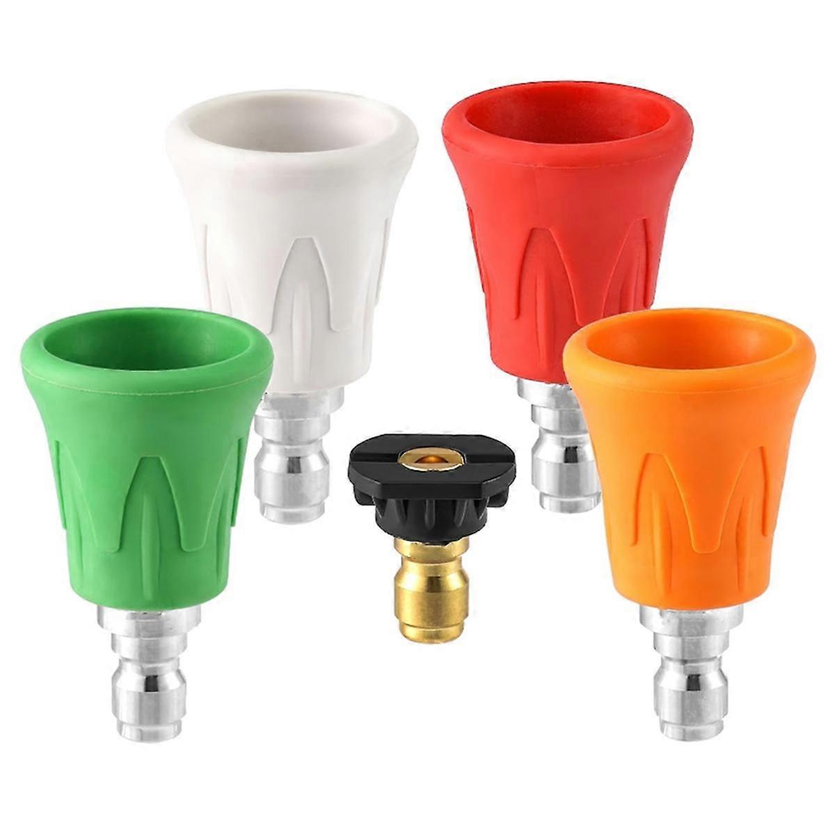 Hogedrukreiniger Nozzle Guard, High Power Washer Nozzle Tips, 5 stuks Hogedrukreiniger Nozzle Holder met