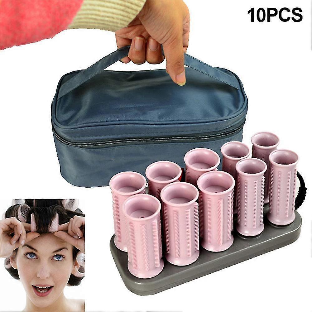 10 Pcs / set Rouleau électrique Tube à cheveux Rouleau chauffant Cheveux Bouclés Styling Sticks Outils