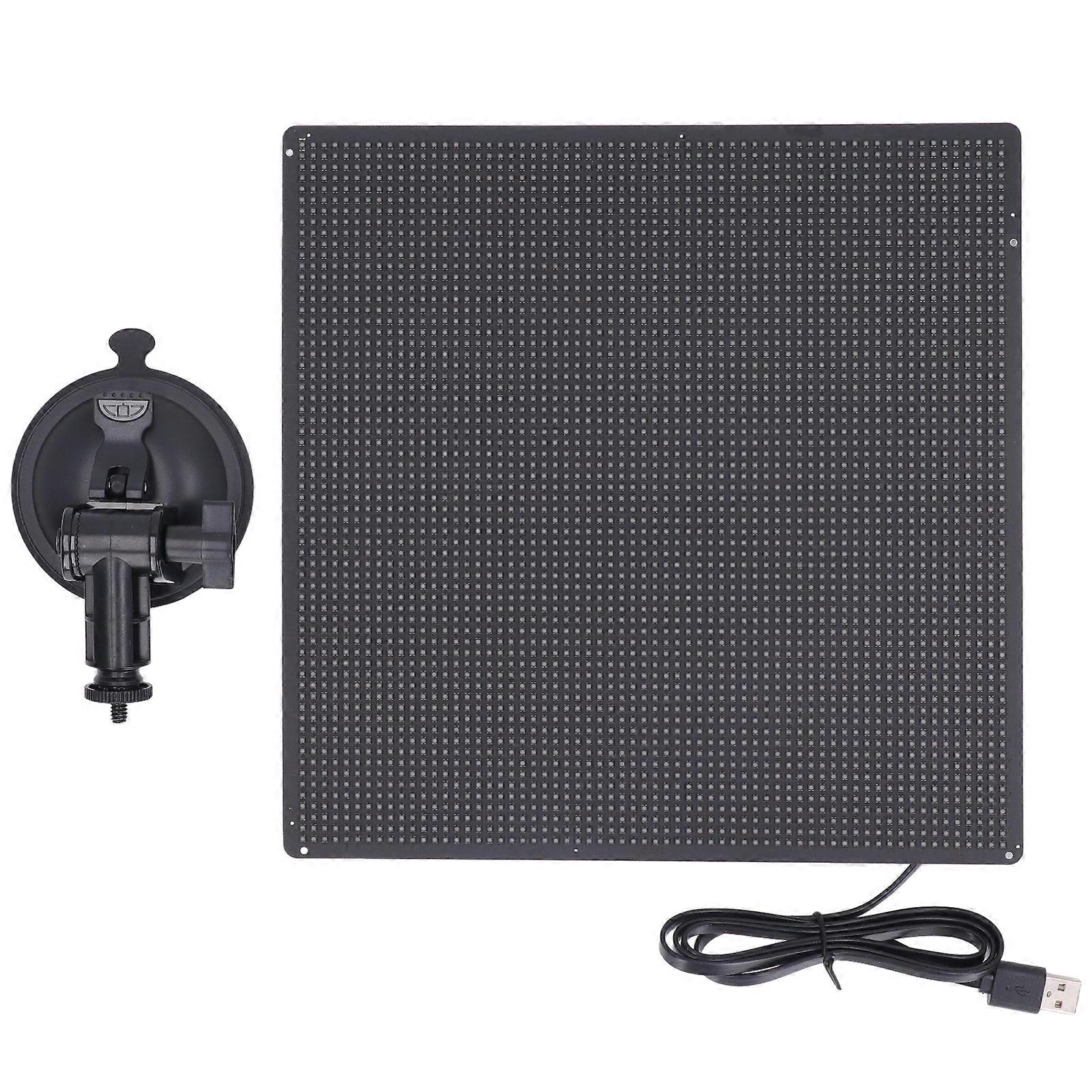 LED Advertising Sign Wireless Transmission Programmable Scrolling Panel 64x64 Resolution 5V USB Powered