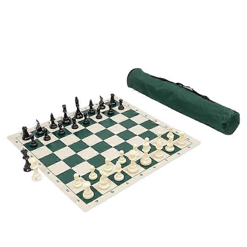 Jeu d'checs chiquier enroulable (Vert, 35X35cm)