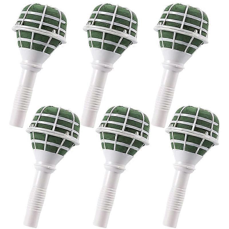 Set of 6 Flower Bouquet Holder Floral Handle Wedding Bridal Bouquet Handle For Flower Arrangement Wedding Event Party Decoration Supplies