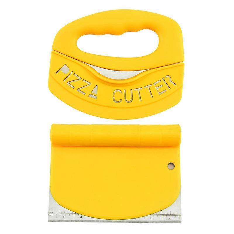 Dough Scraper, Plastic Pastry Maker, Bread Dough Bowl Scraper, 6 Inch, Yellow
