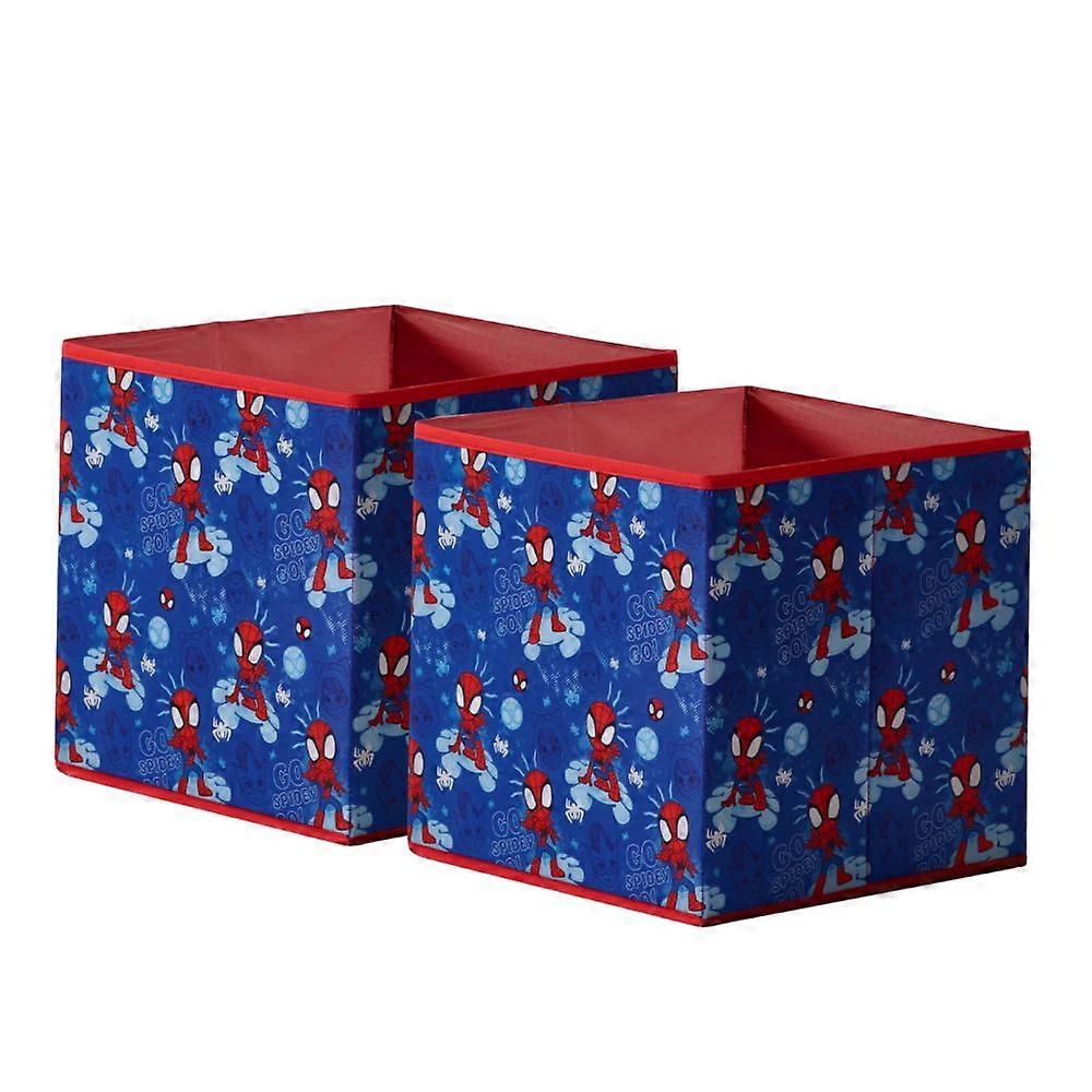 Marvel Spiderman Set of 2 Fabric Toy Boxes