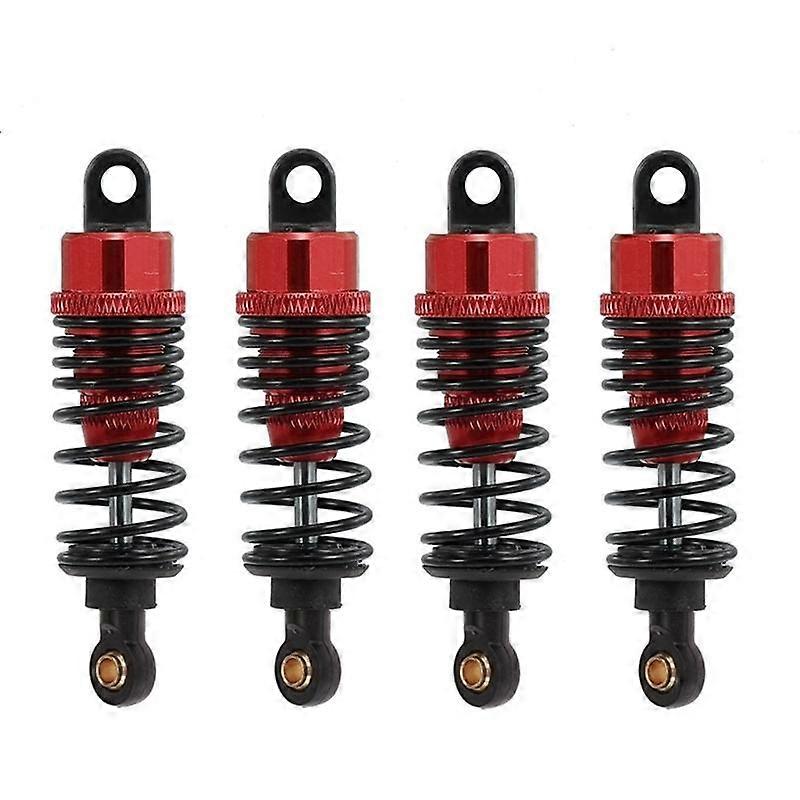 4Pcs Metal Damper for TT01 TT02 TA05 TL01 TA03 MF01X M05 M06 1/10 RC Car Upgrade Parts, Red