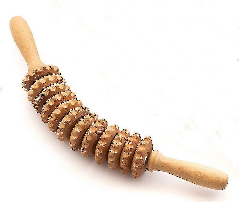 Anti celluliter Massage Roller Tool Massager Lår Trä