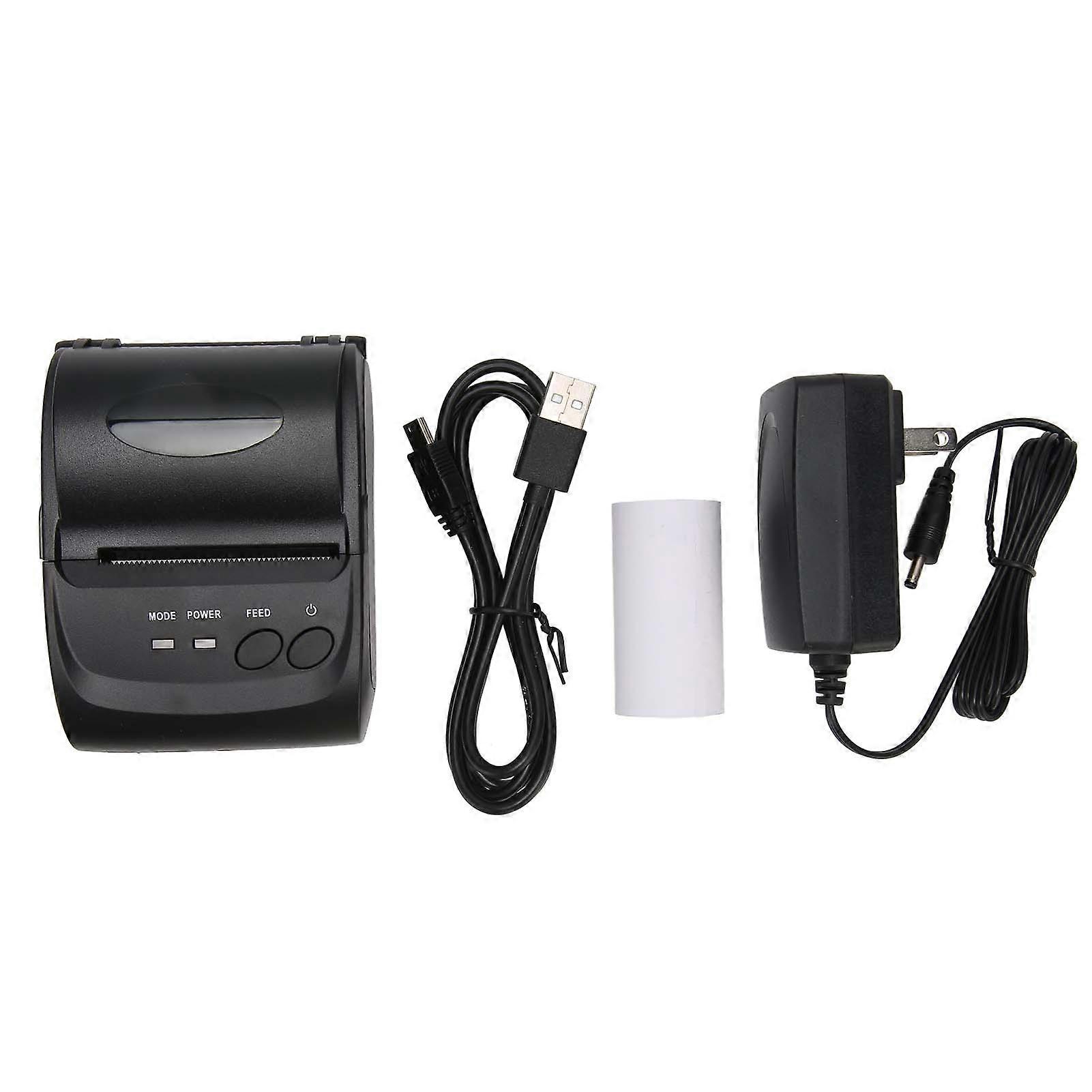 58mm Thermal Printer BT4.0 90mm/s 100km TPH 203DPI USB Interface Shipping Label Printer for Office Logistics 100240V