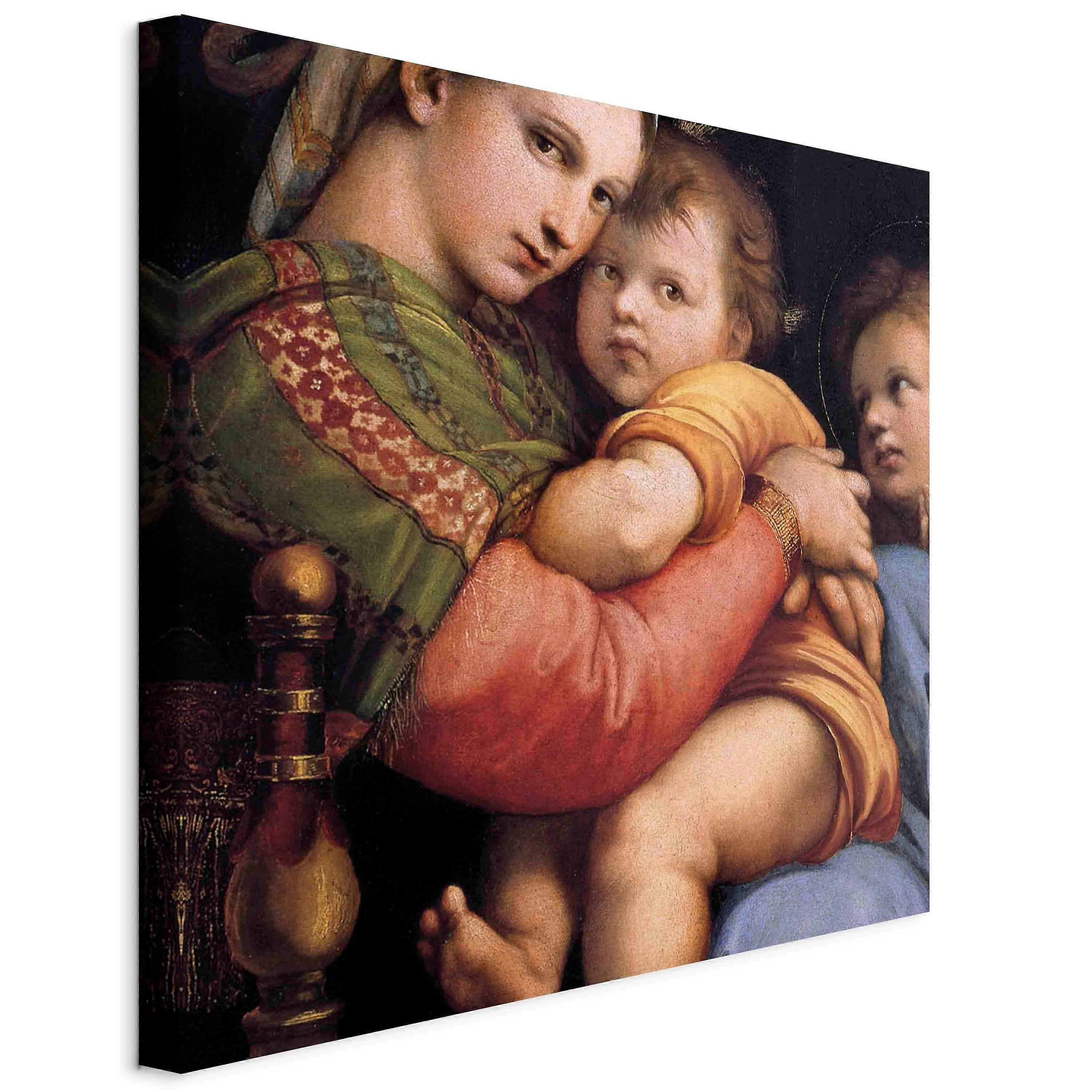 Impression sur toile - Madone sur une chaise