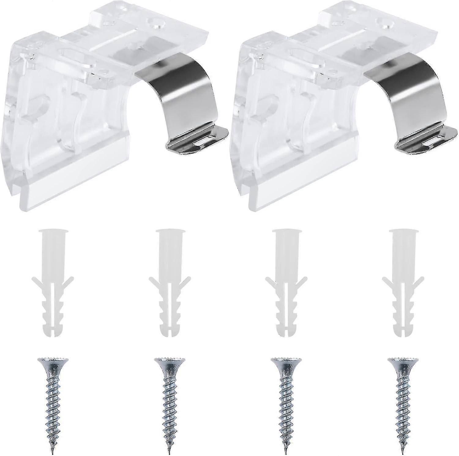 2 Packs Window Blind Brackets, Mini Blind Brackets/bl