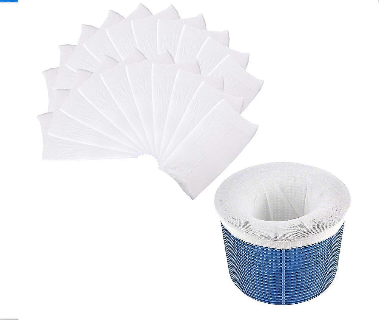 20 Pack Pool Skimmer Socks Reusable And Super Elastic Skimmerwhite