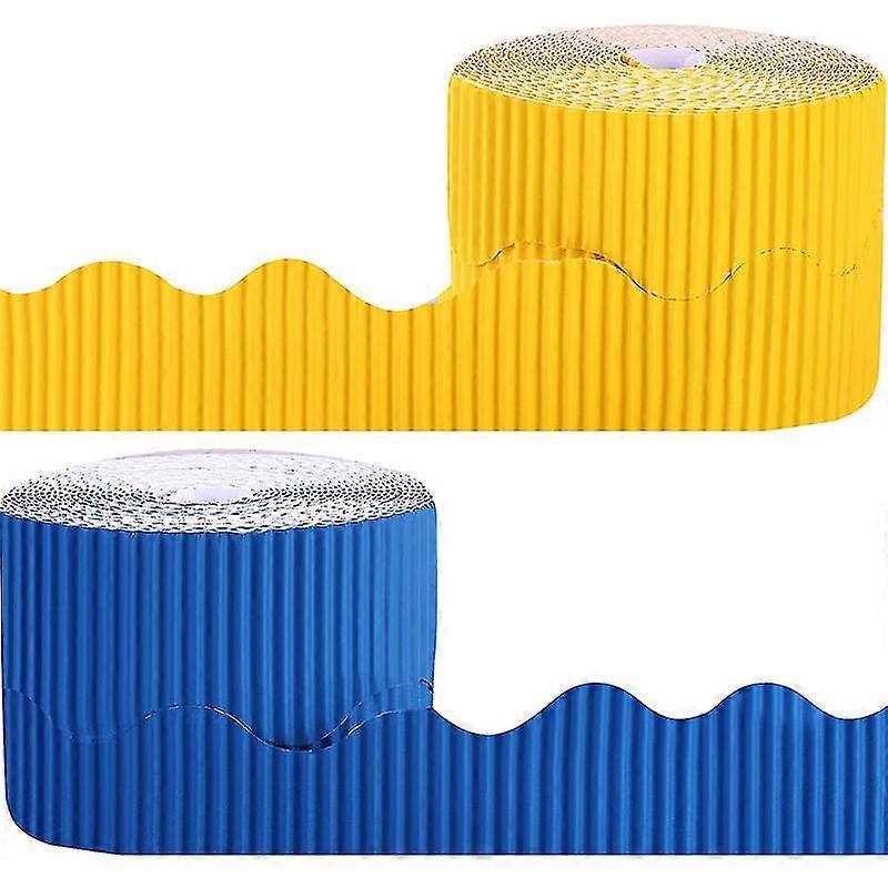 2 Bulletin Board Borders Scalloped Border Decoration Background Paper For Decorative Borders (yello
