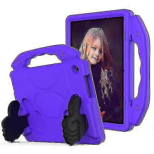 -For Lenovo Tab M10 Hd 10.1 Tb-X505Fx505N Eva Shockproof Tablet Case With Thumb Bracket -Purple -