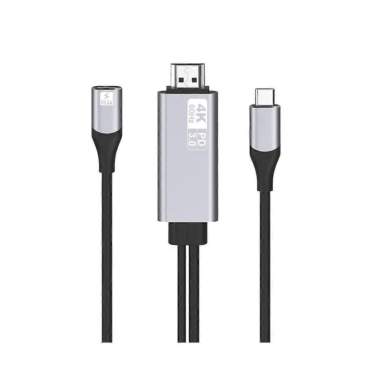 4k@60hz Type C To -compatible Cable Screen Mirroring Device For Laptop Converter Adapter Screen Sha