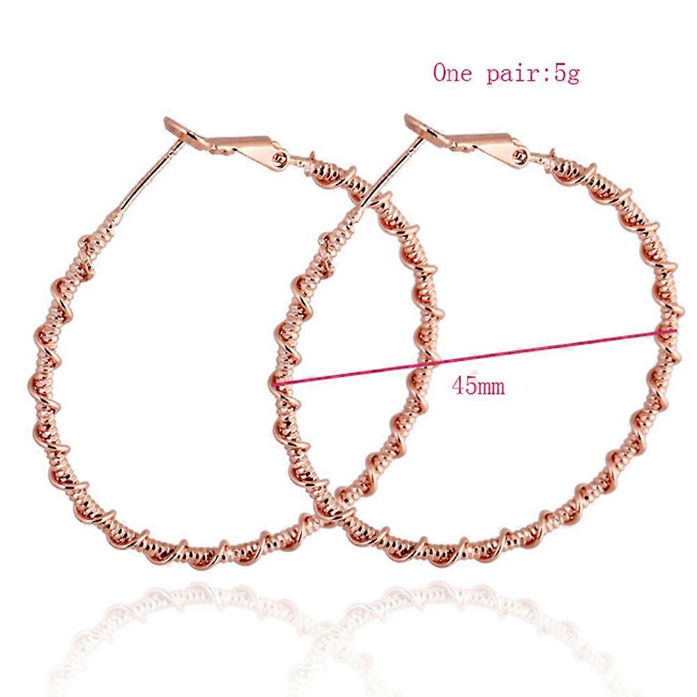 18K Gold Platinum Galvanized Earrings